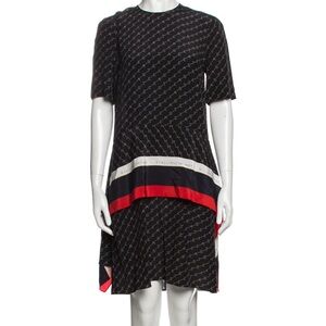 Stella McCartney Black and Red Women's Dress. Silk 100%. Size Small